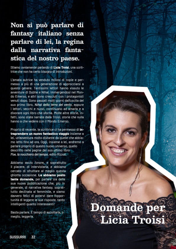 Intervista Licia Troisi Rivista