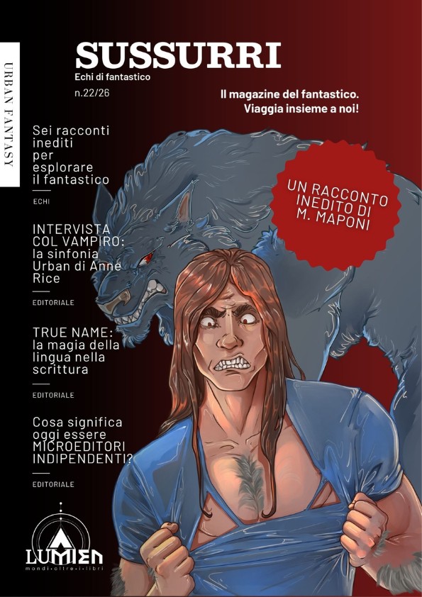 Sussurri 22 rivista letteraria racconti brevi urban fantasy