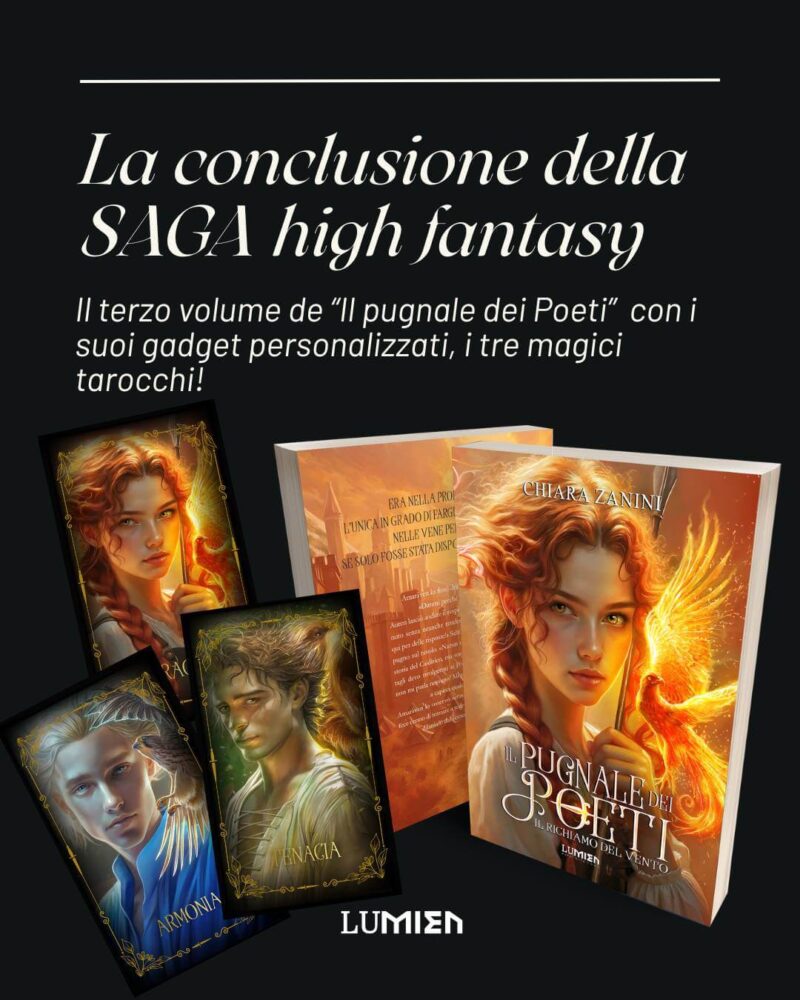 Il pugnale dei Poeti - Il richiamo del vento - Gadget della trilogia high fantasy